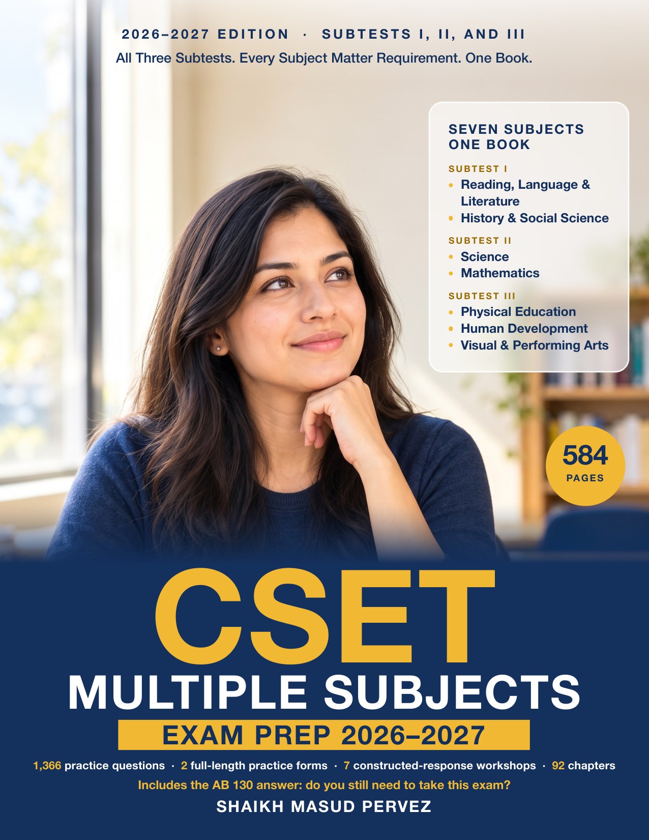 CSET Multiple Subjects Exam Prep 2026-2027 cover