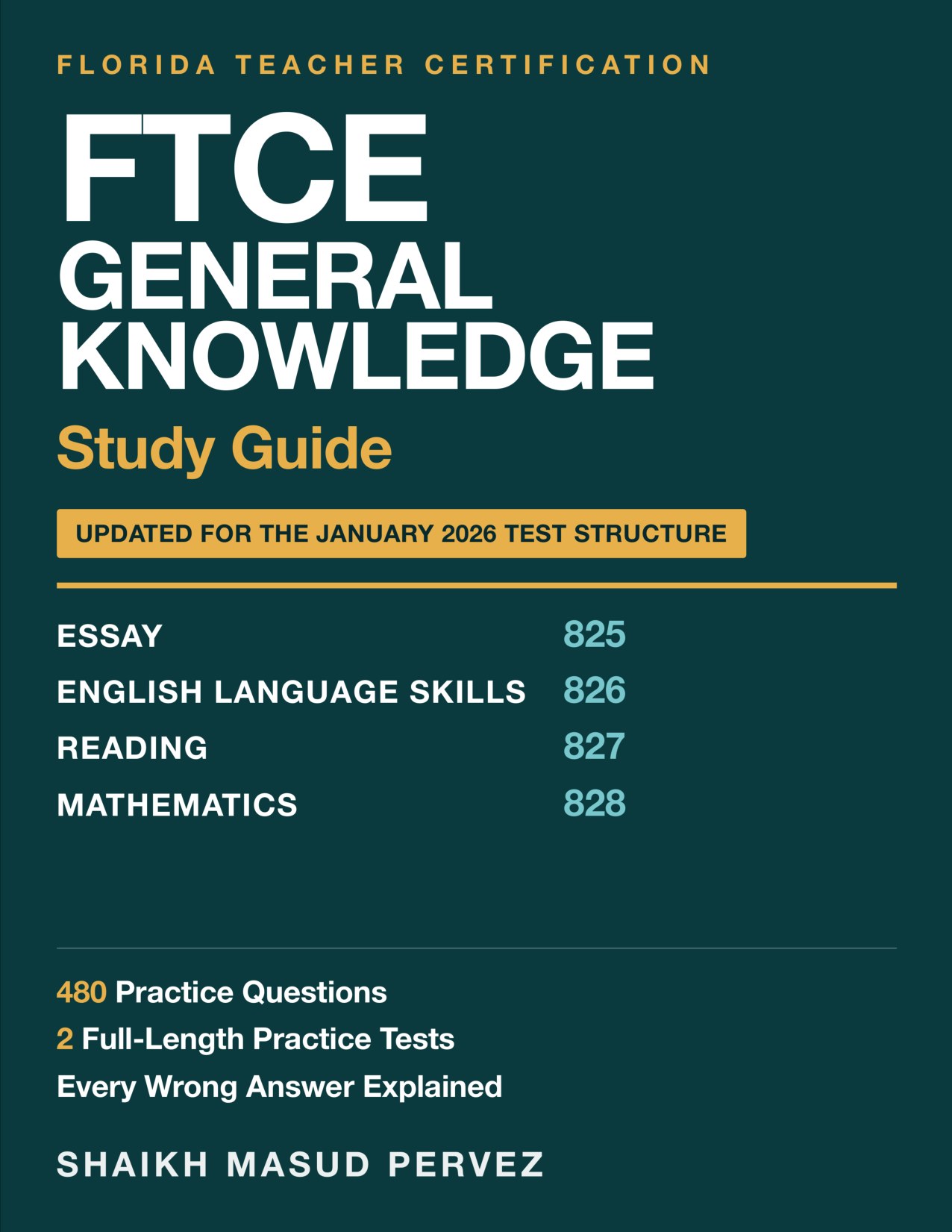 FTCE General Knowledge Study Guide 2026-2027 cover