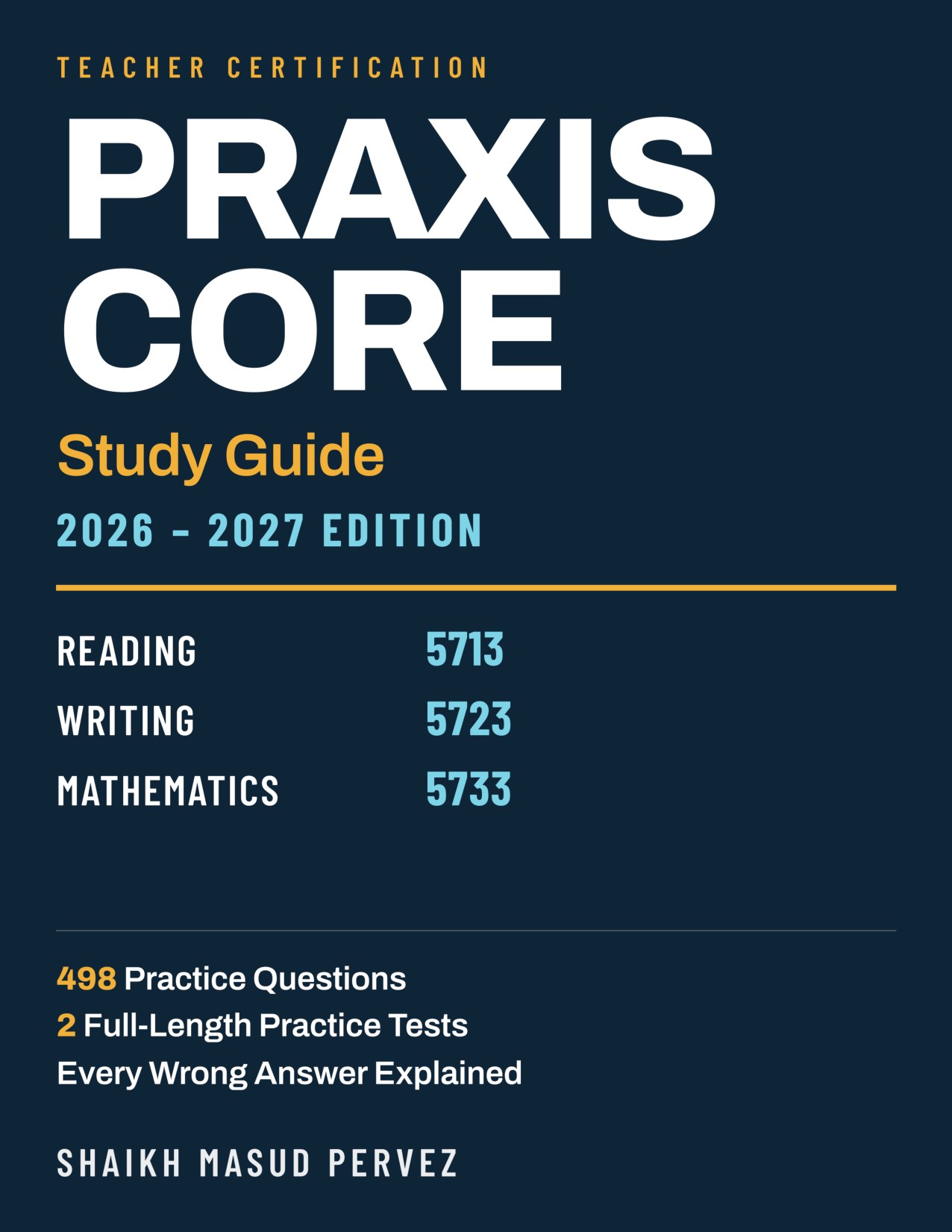 Praxis Core Study Guide 2026-2027 cover